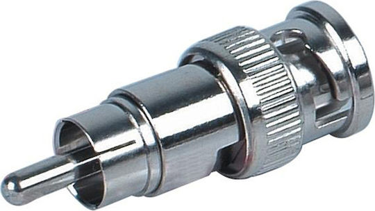 Конвертор RCA мъжки към BNC женски Сребрист 10бр 17153