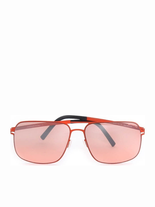 Bob Sdrunk Moon 414 Men's Sunglasses with Orange Metal Frame