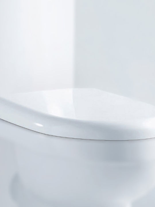 Ravenna Elda Soft Close Toilet Seat Soft Close Plastic White
