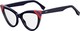 Fendi Damen Acetat Brillengestell Katzenauge Schwarze FF 0245 PJP