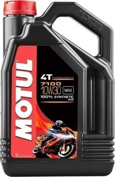 Motul 7100 4T Sintetic Ulei de motocicletă pentru motoare în patru timpi 10W-30 4lt