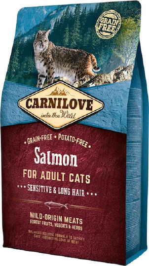 Carnilove Into The Wild Salmon Hrană Uscată fără Cereale pentru Pisici Sterilizate Adulte cu Somon 2kg