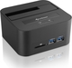 Sharkoon QuickPort XT HC Pro Dockingstation Festplatten SATA 2.5" / 3.5" mit USB 3.0 Verbindung