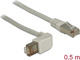 DeLock S/FTP Cat.5e (Gigabit) Καλώδιο Δικτύου Ethernet 0.5m Γκρι