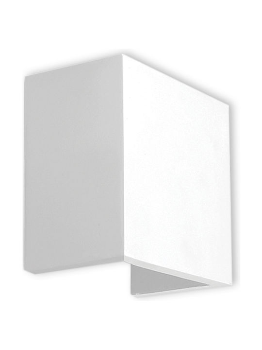 VK Lighting Φωτιστικό Τοίχου Λευκό 12x12x7.5εκ.