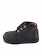 Toms Kids Leather Boots with Lace Black