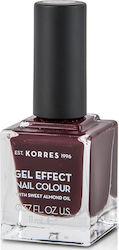 Korres Gel Effect Gloss Βερνίκι Νυχιών Μακράς Διαρκείας Κόκκινο 57 Burgundy Red 11ml