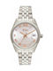 Jcou Queen's Mini Watch with Silver Metal Bracelet