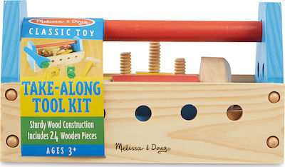 Melissa & Doug Kids Tool made of Wood for 3+ Years Old 24pcs