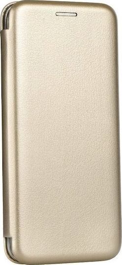 Forcell J510 Elegance Flip Book Δερματίνης Χρυσό (Galaxy J5 2016)
