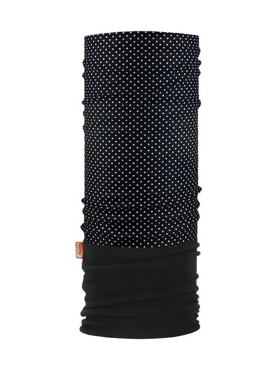 Wind X Treme Polarwind Dots Halswärmer für Motorradfahrer aus Polyester Schwarz Farbe