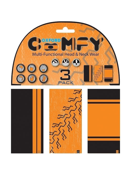 Oxford Comfy HD Polyester Rider Collar in Orange Colour