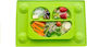 EasyTots Feeding Set made of Silicone with Non-Slip Base Green 2pcs