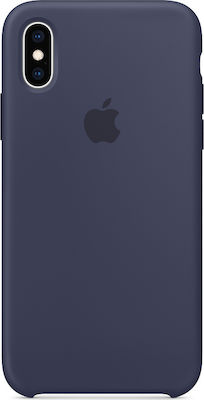 Apple Silicone Case Umschlag Rückseite Silikon Blau (iPhone X / Xs) MQT32ZM/A