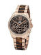 Kappa Watch with Pink Gold Metal Bracelet KP-1413L-B