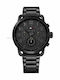 Tommy Hilfiger Briggs Ανδρικό Ρολόι 46mm Χρονογράφος Μπαταρίας με Μαύρο Μεταλλικό Μπρασελέ