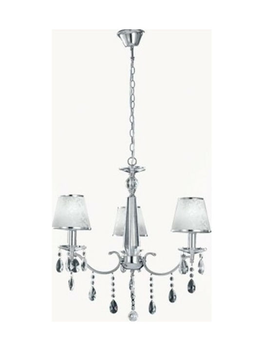 Fan Europe Boeme 3 Chandelier Lampshade 3xE14 Silver 68cm 411175