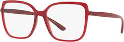 Dolce & Gabbana Damen Acetat Brillengestell Rot...