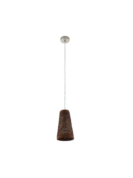 Eglo Donado Pendant Light Single-Light for Socket E27 Brown