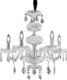 Fan Europe Incanto 5 Chandelier Candlestick 5xE14 Transparent 364010