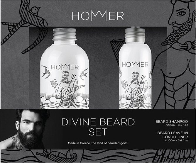 Hommer Divine Beard Shampoo 250ml & Leave In Conditioner 100ml 350ml