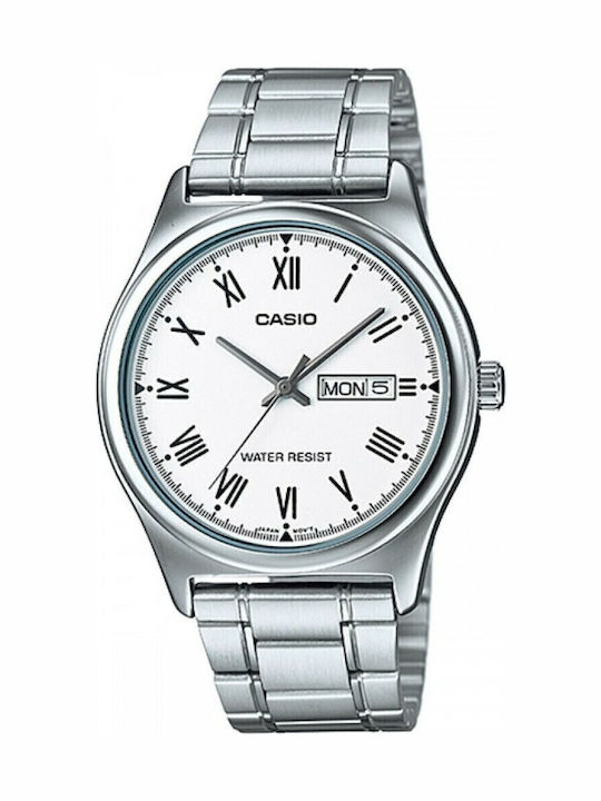 Casio Ceas Bărbați 42mm Baterie cu Brățară Argi...