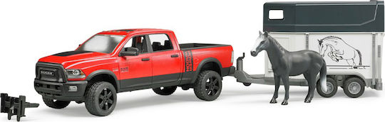 Ram with Trailer and Horse Toy Car 1:16 Pickup Truck for Ages 3+