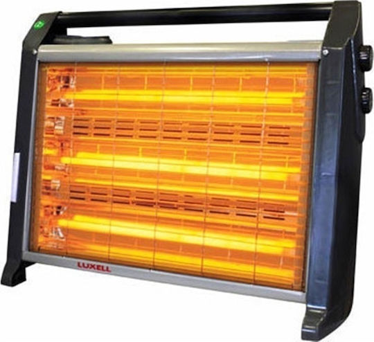 Luxell LX-2830 Quartz Heater with Thermostat and Fan 1800W Black