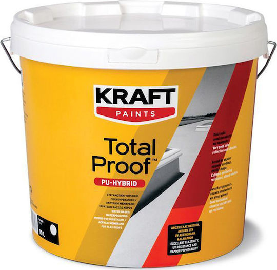 Kraft Total Proof Pu Hybrid Elastomer Acrylic Insulating Sealing Polyurethane 3lt White