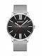 Curren Men's Watch 44mm Battery with Metal Bracelet Silver/Black