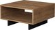 Square Coffee Table Hola Wooden Natural / Charcoal L60xW60xH32cm.