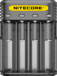 NiteCore Q4 Charger 4 Batteries Li-ion Size 18650/16340/26650/14500