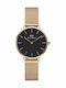 Daniel Wellington Classic Petite Women's Watch with Pink Gold Metal Bracelet