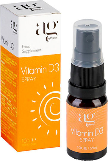 Ag Pharm Vitamin D3 Spray Βιταμίνη για Ανοσοποιητικό 1000iu 10ml