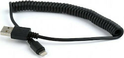 Cablexpert Spiral USB-A la Cablu Lightning Negru 1.5m (CC-LMAM-1.5M)