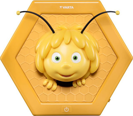 Varta Lumină de perete pentru copii Plastic Maya The Bee Galben
