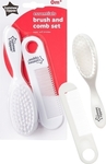 Tommee Tippee Baby Brush & Comb White 2pcs