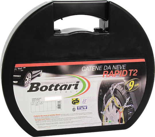 Bottari Rapid T2 No 65 Schneeketten Dicke 9mm PKW 2Stück