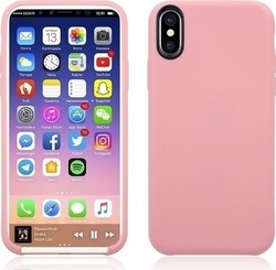 Hurtel XCase Matte Soft Gel Silicone Back Cover Pink (iPhone X / Xs)