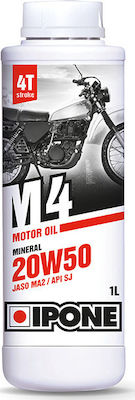 Ipone M4 20W-50 4-Stroke Motorcycle Motor Oil 1lt