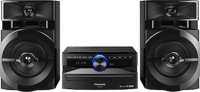 Panasonic Ηχοσύστημα 2.0 SC-UX100 300W με CD / Digital Media Player και Bluetooth Μαύρο