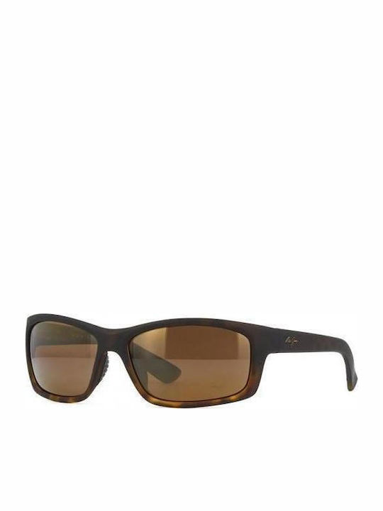 Maui Jim Men's Sunglasses with Brown Plastic Frame and Brown Polarized Lens H766-10MF