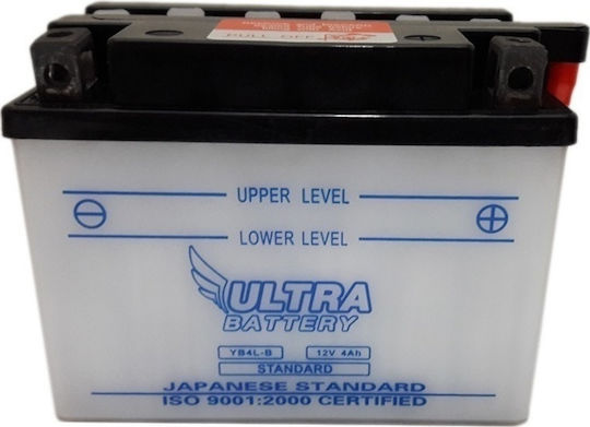 Ultra Μπαταρία Μοτοσυκλέτας YB4L-B με Χωρητικότητα 4Ah
