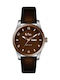 Lee Cooper Watch Battery with Brown Leather Strap LC-56G-E