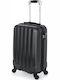 Stelxis ST505 Cabin Hard Suitcase Black with 4 Wheels Height 55cm