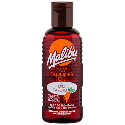 Malibu Fast Tanning Oil Waterproof Oil Tanning for the Body 100ml