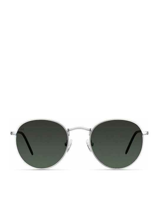 Meller Yster Sonnenbrillen mit Silber Rahmen und Grün Linse Y-SILOLI