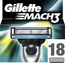 Gillette Mach 3 18τμχ 3 Λεπίδων 18τμχ Gillette Mach 3 18τμχ 3 Λεπίδων 18τμχ