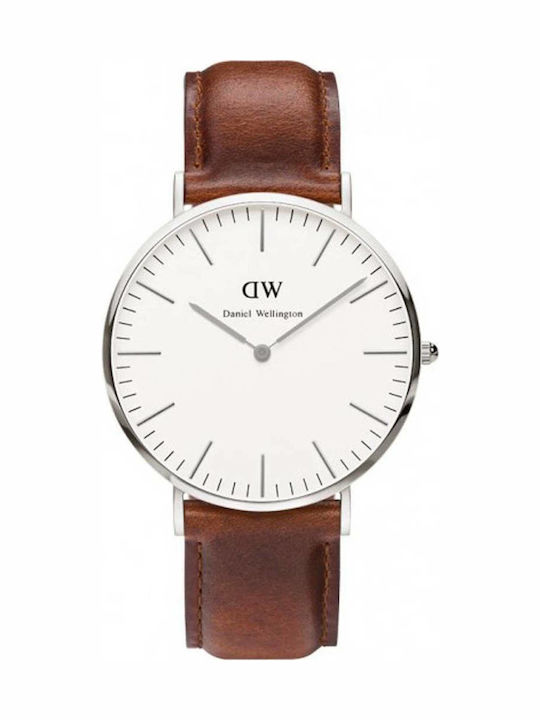 Daniel Wellington Classic St Mawes Ρολόι Μπαταρίας με Δερμάτινο Λουράκι