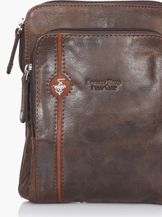 Beverly Hills Polo Club Leather Men's Bag Shoul...